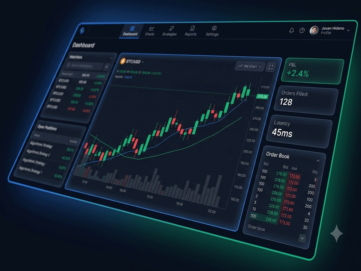 rameshan.tech live trading dashboard preview